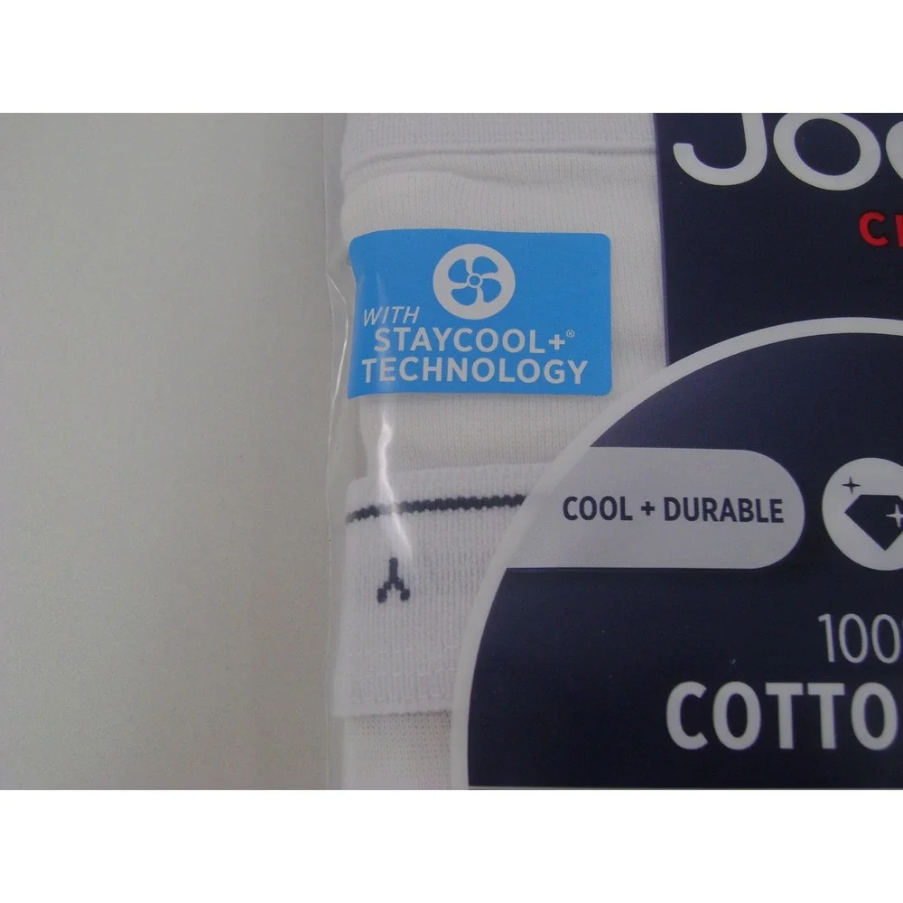 Jockey Classics Mens 3 Pack Full-Rise Briefs White 100% Cotton StayCool+ Size 36